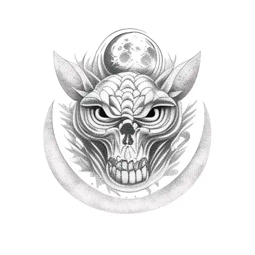 Fase lunar margarita  tattoo design idea