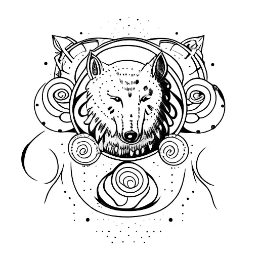 Fase lunar margarita  tattoo design idea