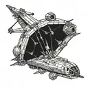 Lego Star Wars characters ships tattoo design idea