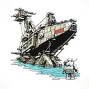 Lego Star Wars characters ships tattoo design idea