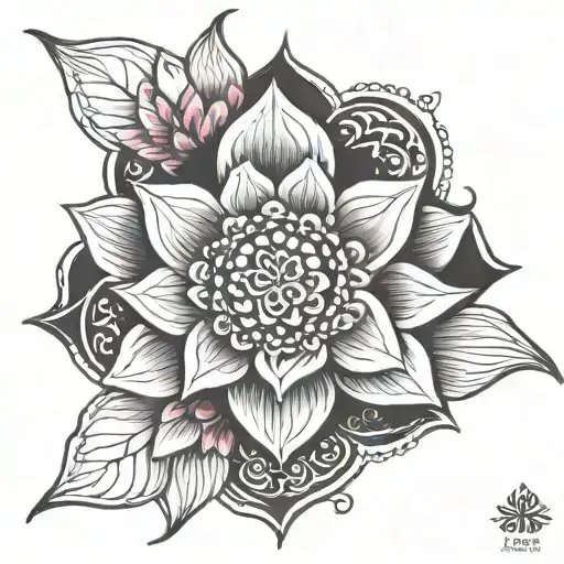 lotus mandala tattoo tattoo design idea