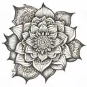 lotus mandala tattoo tattoo design idea