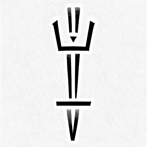 unlit torch with Roman numerals for 1111 under it tattoo design idea