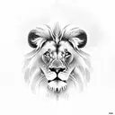 lion, lamb and 3 crosses tattoo design idea