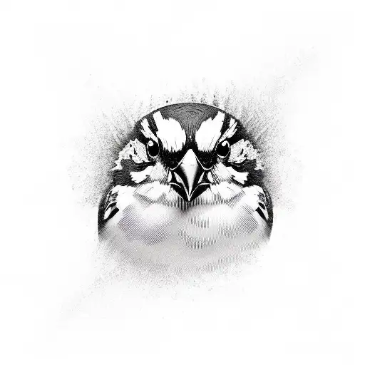 Sparrow tattoo design idea