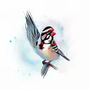 Sparrow tattoo design idea