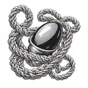 symbolise addiction recovery incorporate a noose tight tattoo design idea