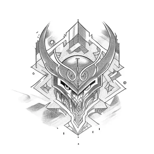 A tattoo inspired by 80s and 90s video games and featuring a sketch style tattoo design idea