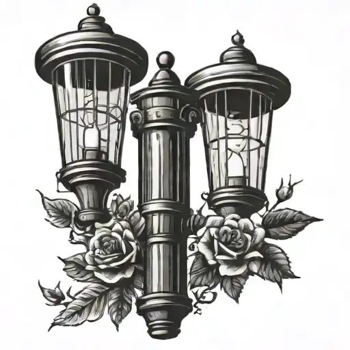 street light tattoo design idea