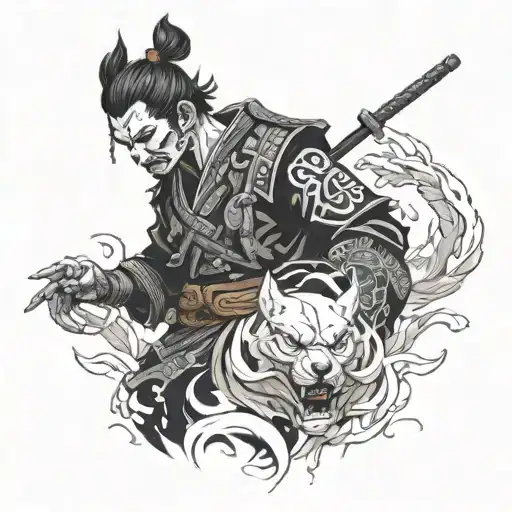 ghost of tsushima tattoo design idea