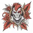 Combining elements of Zed from League of Legends and Dexter Morgan from Dexter into a single tattoo design   tattoo design idea