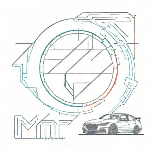BMW M logo combined with Hyundai N logo tattoo design idea