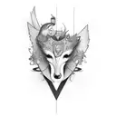  C  with a plane and a heart tattoo design idea