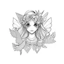 fairy tattoo design idea