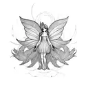 fairy tattoo design idea