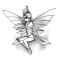 fairy tattoo design idea