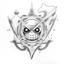 anime, logo one piece, eyes naruto, simbology one piece tattoo design idea