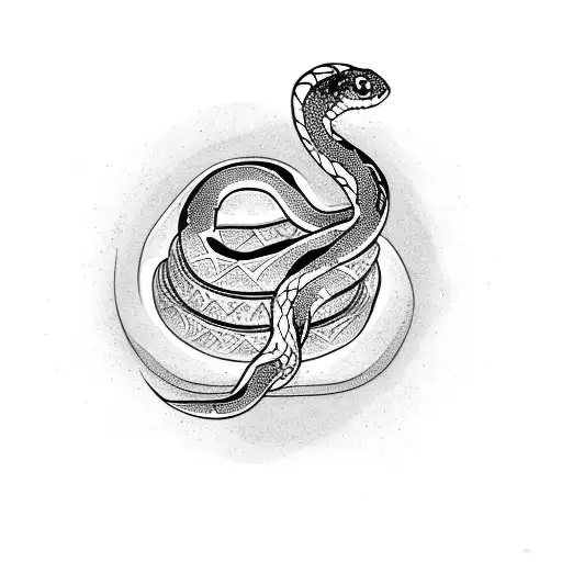 Snake tattoo design idea