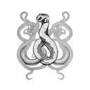Snake tattoo design idea