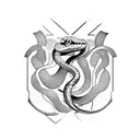 Snake tattoo design idea