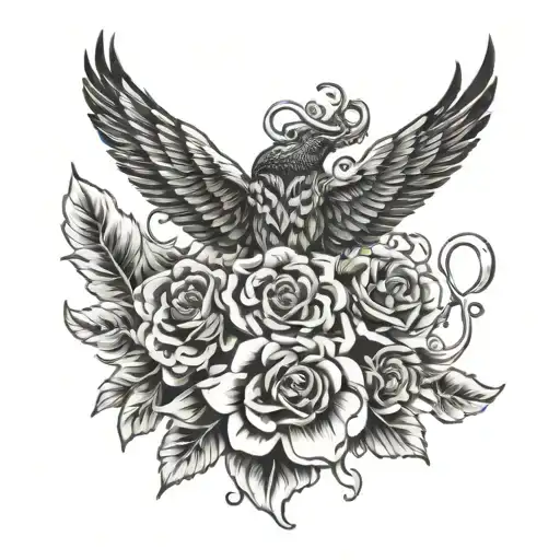 forever and always tattoo design idea