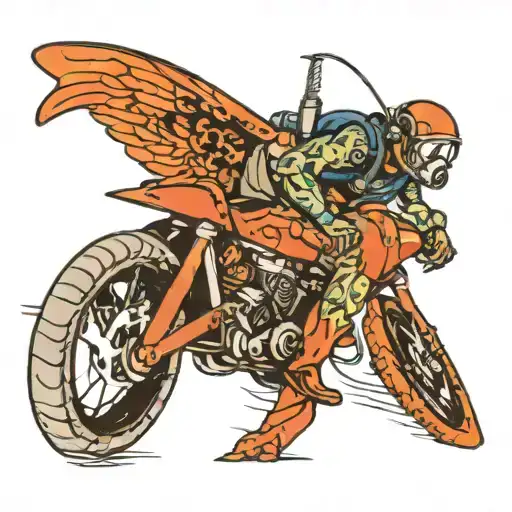 driving, scuba diving, flying  tattoo design idea