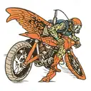 driving, scuba diving, flying  tattoo design idea