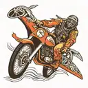 driving, scuba diving, flying  tattoo design idea