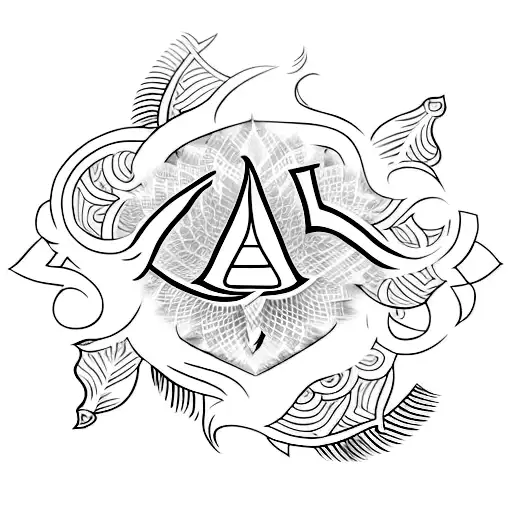 krishna name tattoo with peacock feather in the end of arrow below it  tattoo design idea