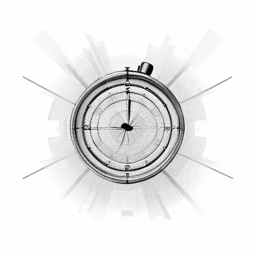 Target East in an cardinal direction watch. very unique. in the middle stands an question mark.  tattoo design idea