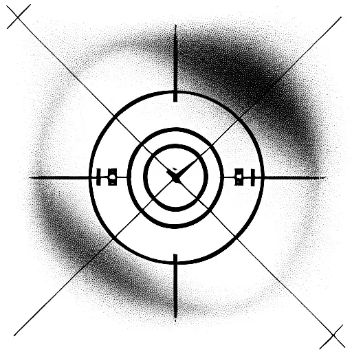 Target East in an cardinal direction watch. very unique. in the middle stands an question mark.  tattoo design idea