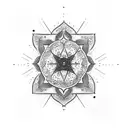 Bring Me the Horizon mandala hand and finger tattoo tattoo design idea
