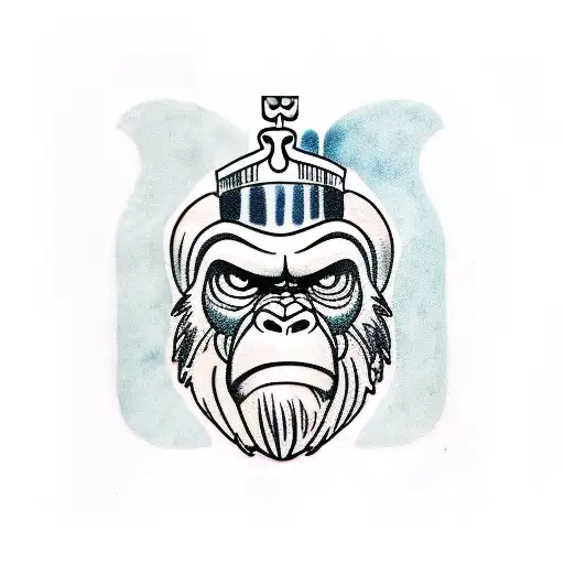 King Kong after nurse fixed him up tattoo design idea