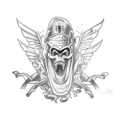 A unique and detailed tattoo design combining elements of motorcycles and King Kong in a sketch style tattoo design idea