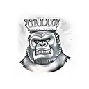King Kong Portrait tattoo design idea