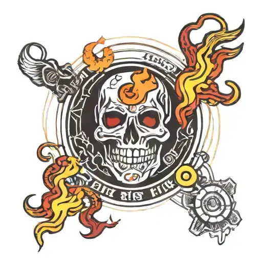 888 fire,lines, detalization, tattoo design idea