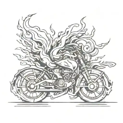 888, fire, modern, detailed tattoo design idea
