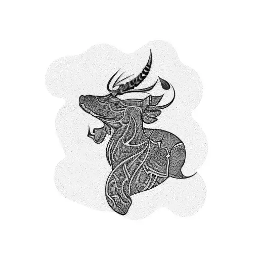 silhouette of a bbw in solid purple tattoo design idea