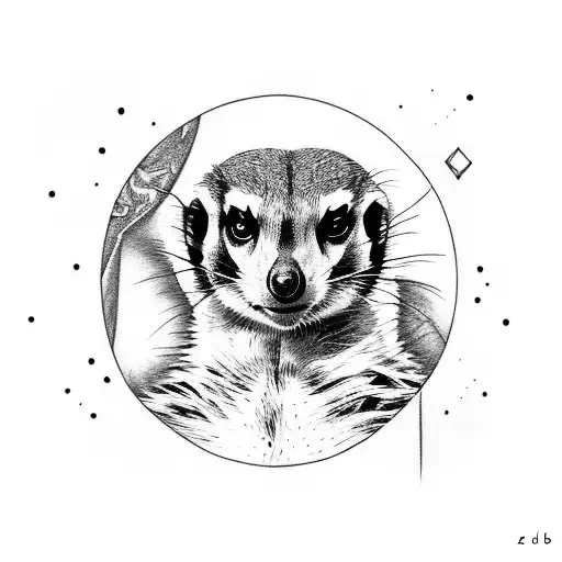 meerkat tattoo design idea