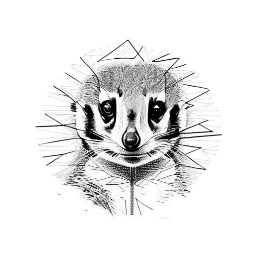 meerkat tattoo design idea