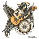 music death angel tattoo design idea