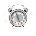 alarm clock tattoo design idea