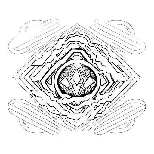 A silhouette of a person floating above their physical body, symbolizing the client's experiences with astral projection and their connection to twin flames tattoo design idea