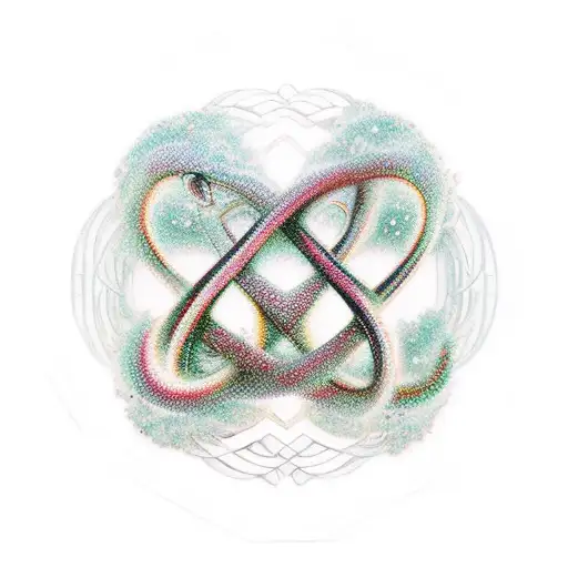 LOVE INFINITY A.E. K.R. 4L tattoo design idea