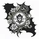 Witchy tattoo design idea