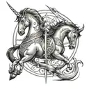 Sagittarius and Taurus tattoo design idea