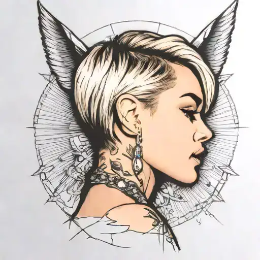 Miley Cyrus  tattoo design idea