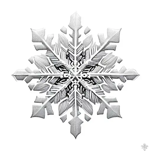 SNOWFLAKE tattoo design idea
