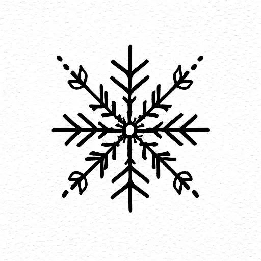SNOWFLAKE tattoo design idea