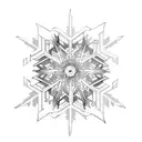 SNOWFLAKE tattoo design idea